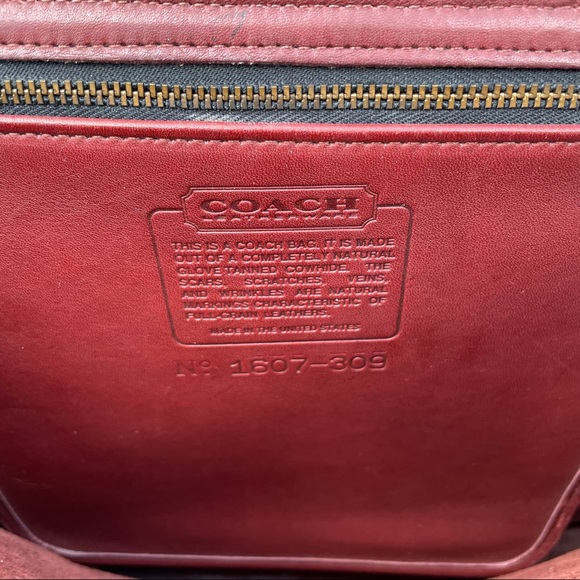 Vintage Coach Leather Briefcase with gold hardware Made in the USA - Picture 5 of 13